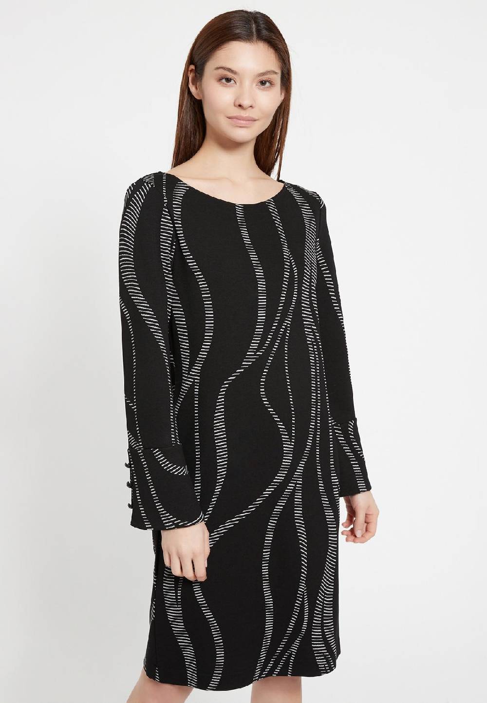 Ana Alcazar Langarmkleid Beola Fabrik Onlineshop