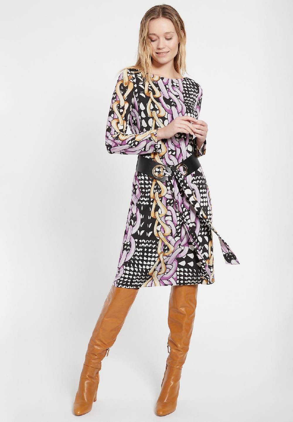 Ana Alcazar Printkleid Bevala Großer Ausverkauf