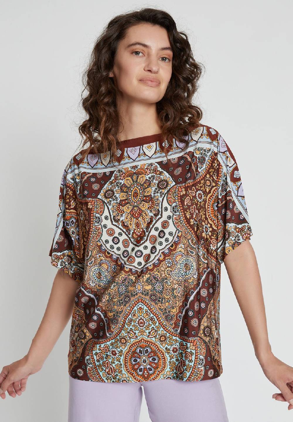 Ana Alcazar Printtop Kihla Großer Ausverkauf
