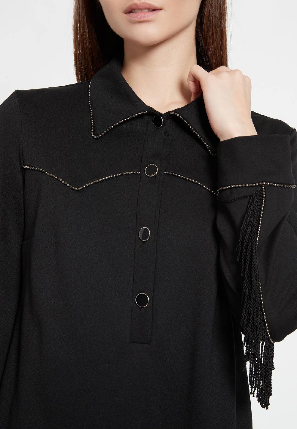 Ana Alcazar Fransenkleid Bazus Black Friday