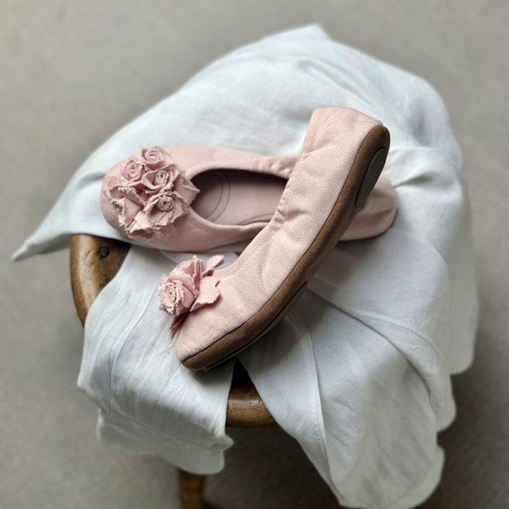Pampuschen Grace cotton canvas puder Angebote