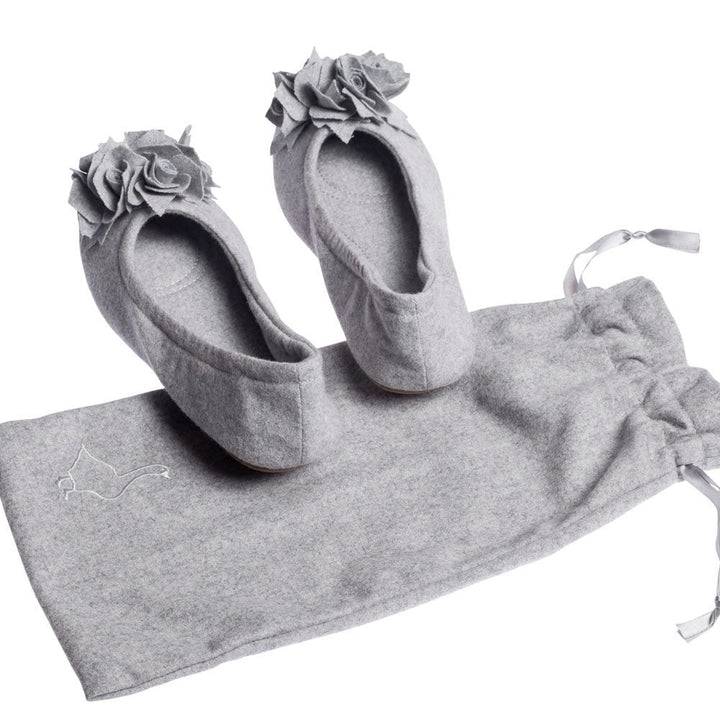 Pampuschen Grace wool lichtgrau Hotsell