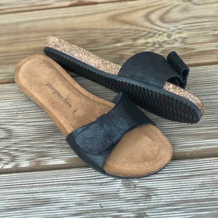 Pampuschen Vera B schwarz-metallic Blitzverkäufe