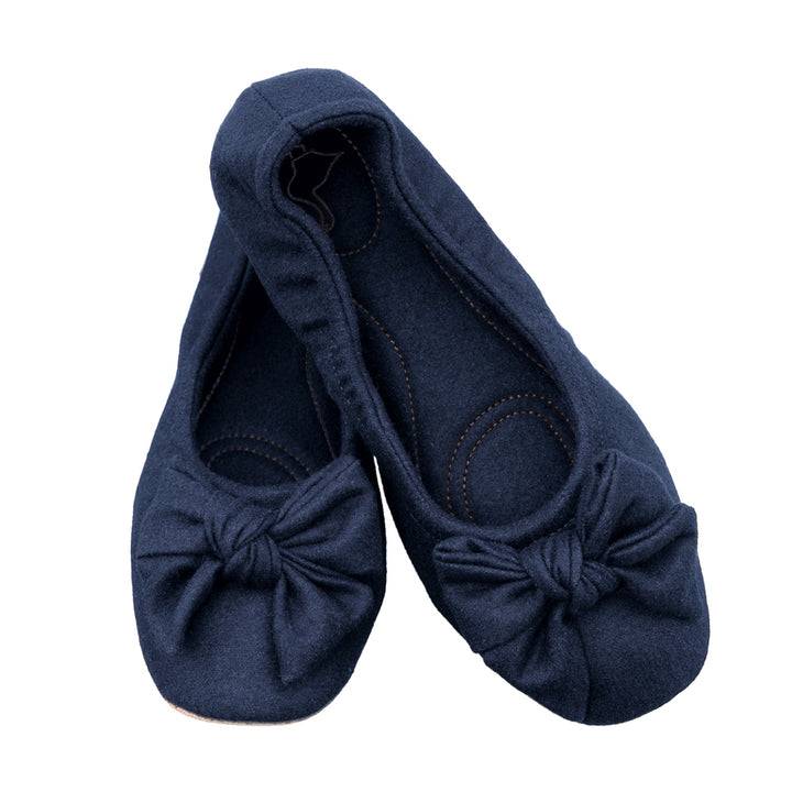 Pampuschen Daisy wool dunkelblau Fabrik Onlineshop