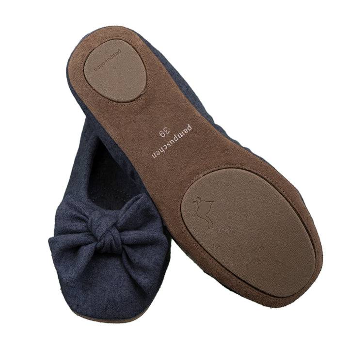 Pampuschen Daisy wool anthrazit Fabrikpreis