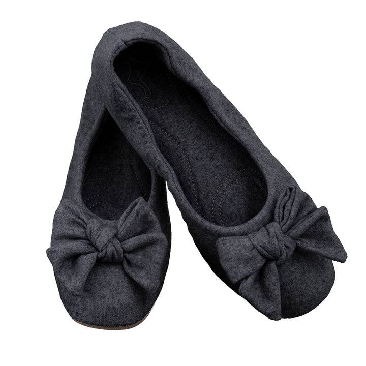 Pampuschen Daisy wool anthrazit Fabrikpreis