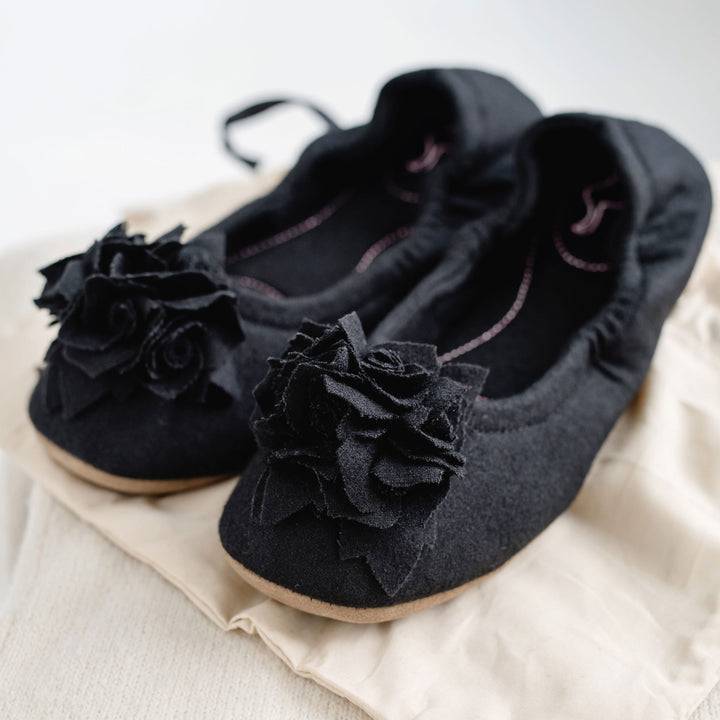 Pampuschen Grace wool schwarz Heißer Verkauf