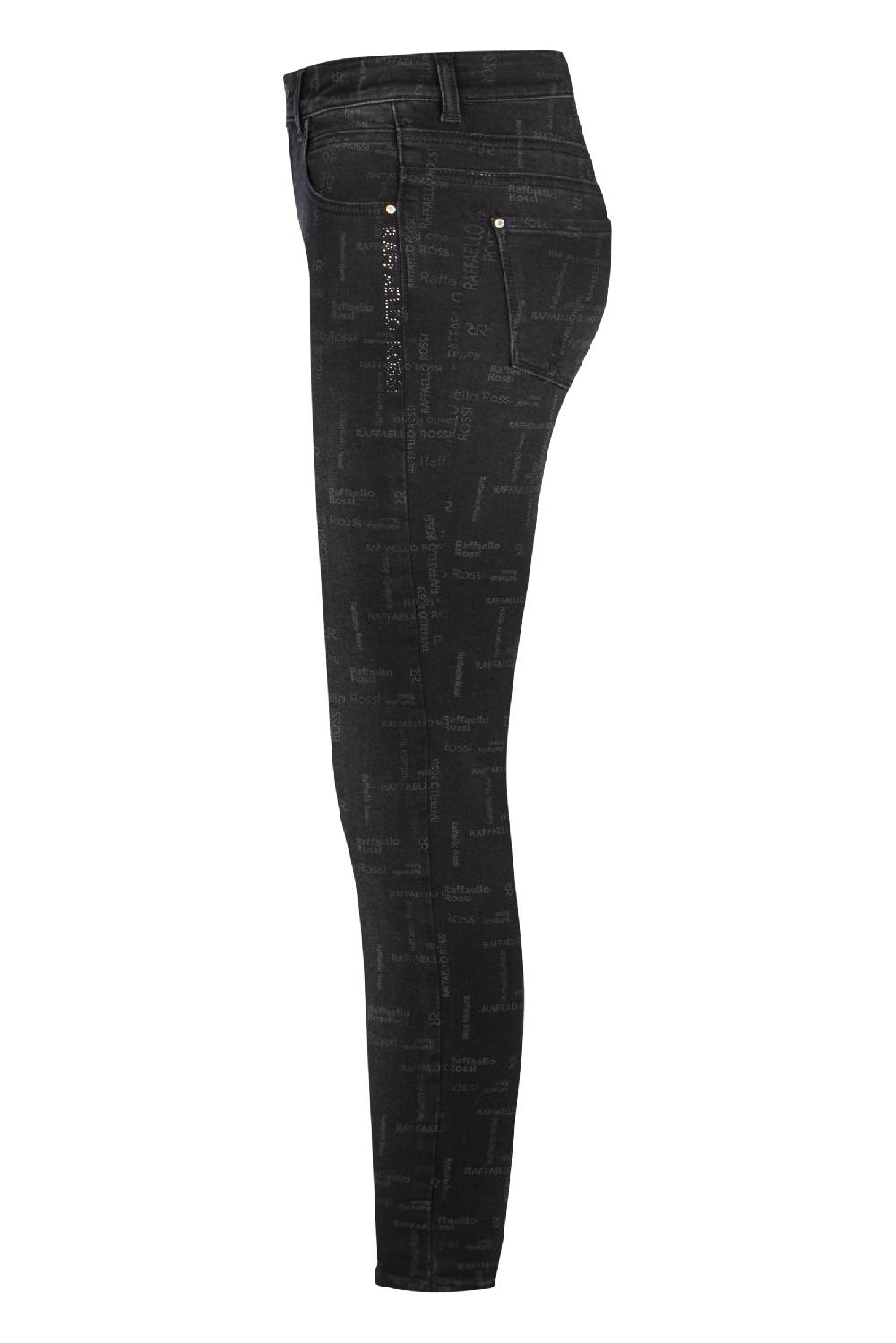 ﻿Raffaello Rossi 5-Pocket Skinny lang Mid Waist gemustert: AMAL L Auslauf