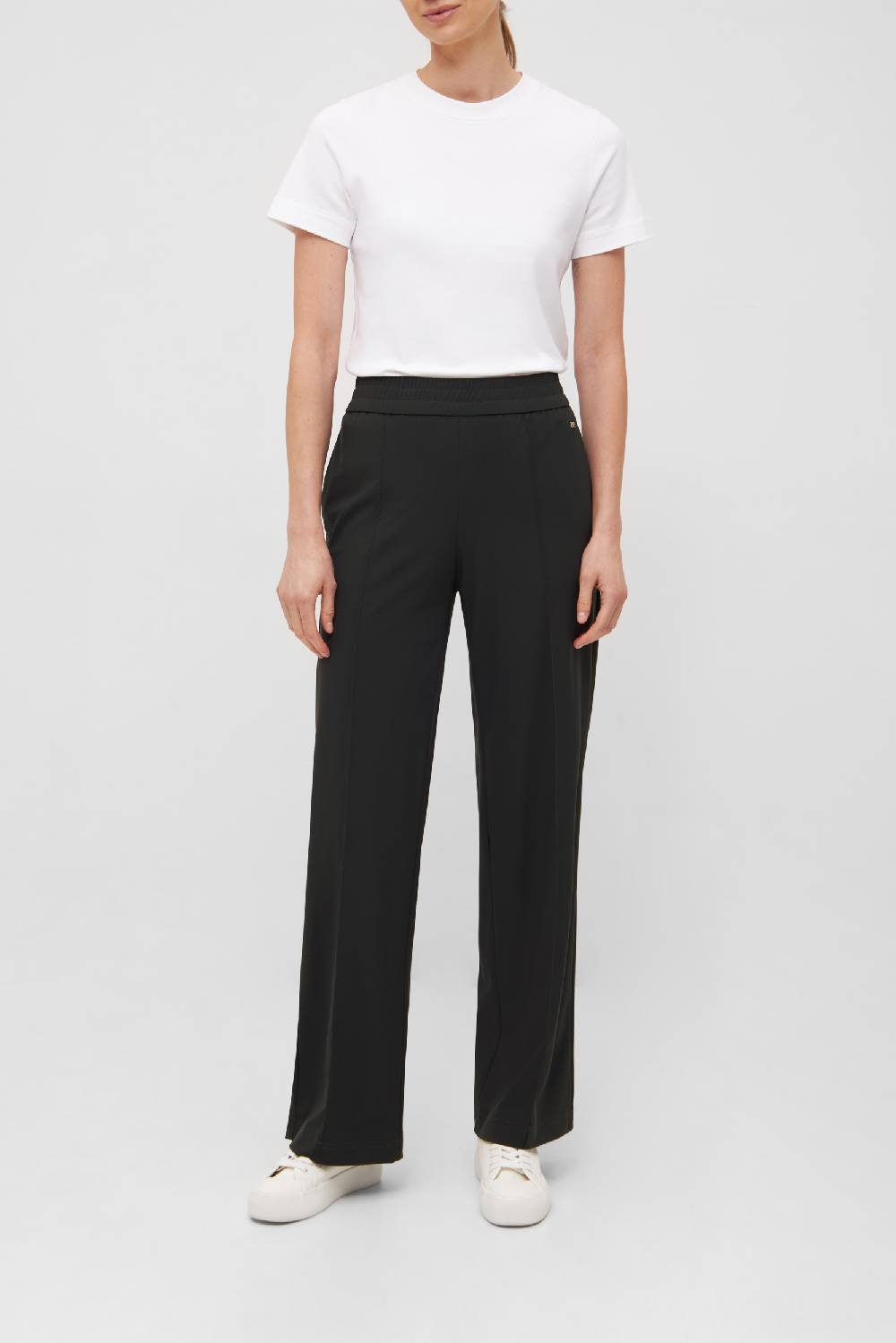 Raffaello Rossi Marlenehose Wide Leg lang Mid Waist schwarz: COSMEA im Angebot