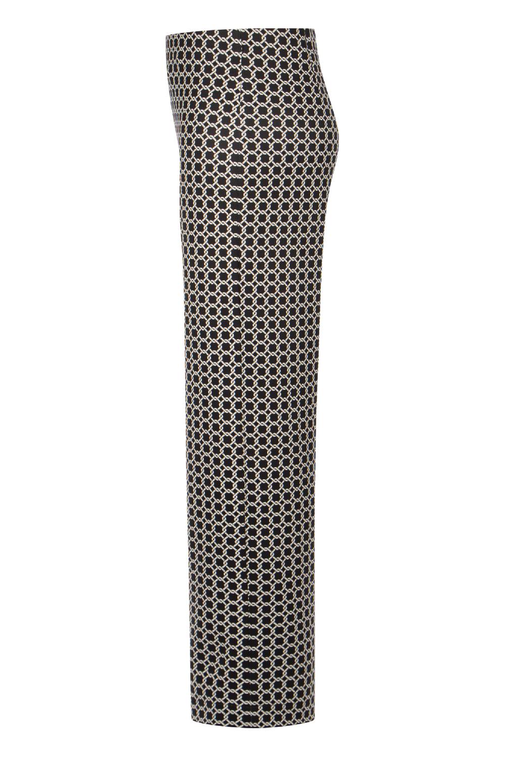 Raffaello Rossi Marlenehose Wide Leg lang Mid Waist gemustert: ELAINE Fabrikpreis