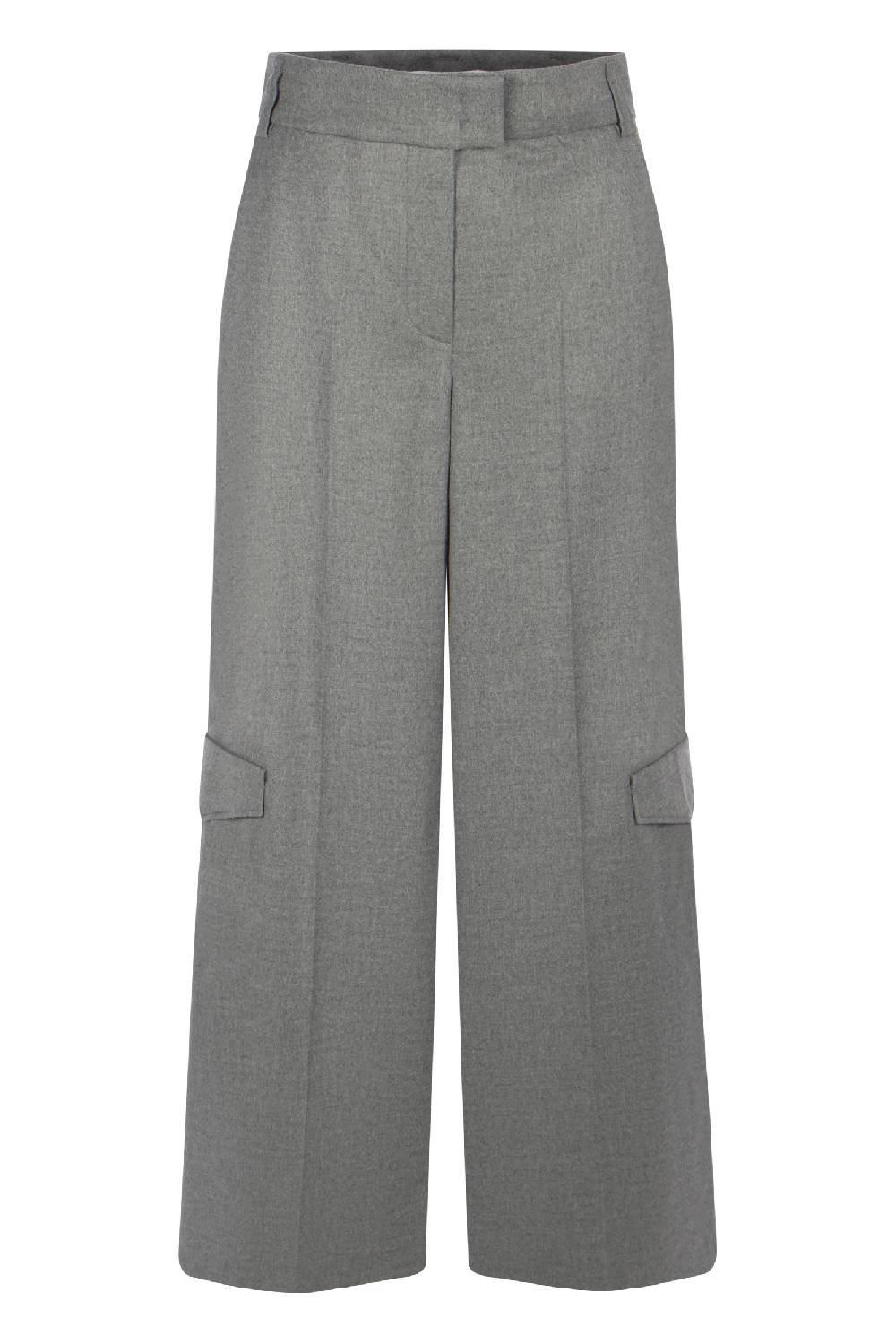 Raffaello Rossi Cargo Wide Leg lang High Waist grau: JASCHA Sonderangebot