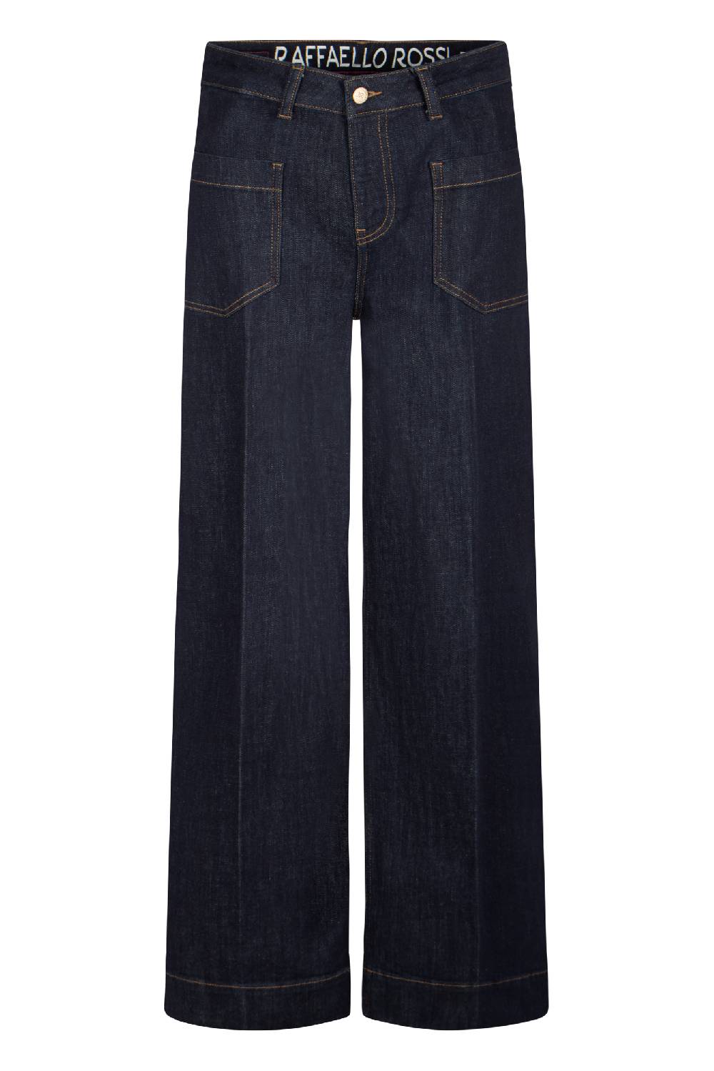Raffaello Rossi 5-Pocket Wide Leg verkürzt -6/8 High Waist blau: MIRU Preisnachlass