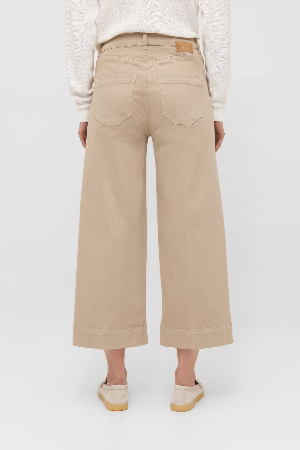 Raffaello Rossi Bootcut Wide Leg verkürzt -7/8 High Waist beige: MIRU 6/8 Saisonschlussverkauf
