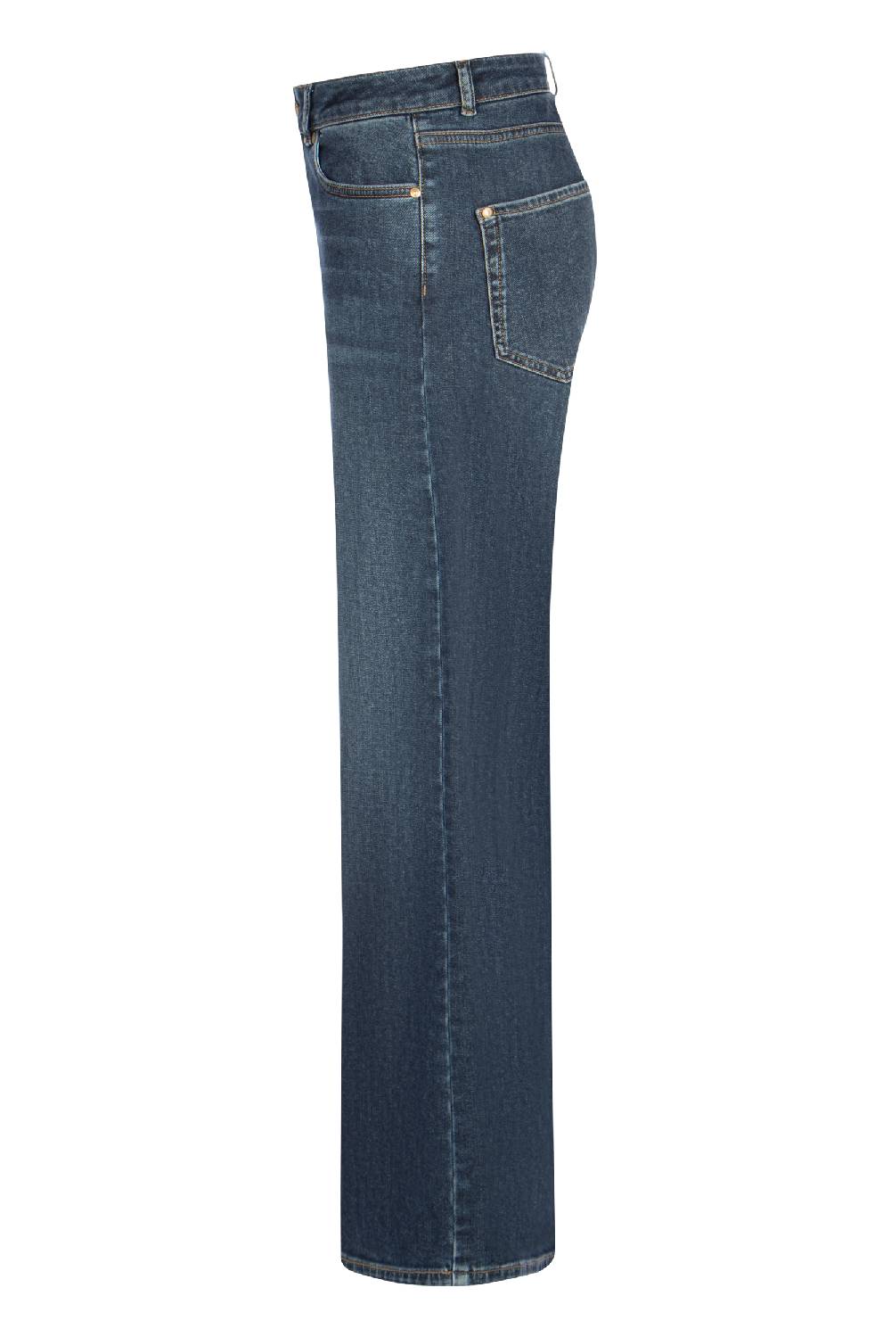 Raffaello Rossi Bootcut Wide Leg lang High Waist blau: SVENTY Valentinstagsangebot