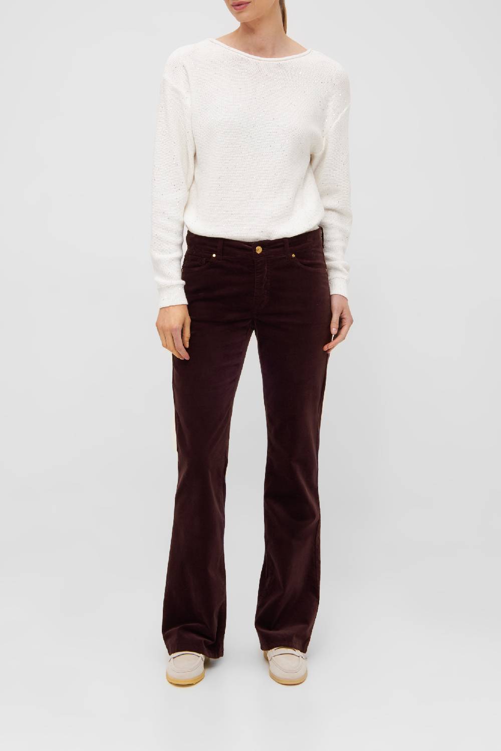 Raffaello Rossi Bootcut Slim lang Mid Waist schwarz: VIC FLARED Jubiläumsangebot