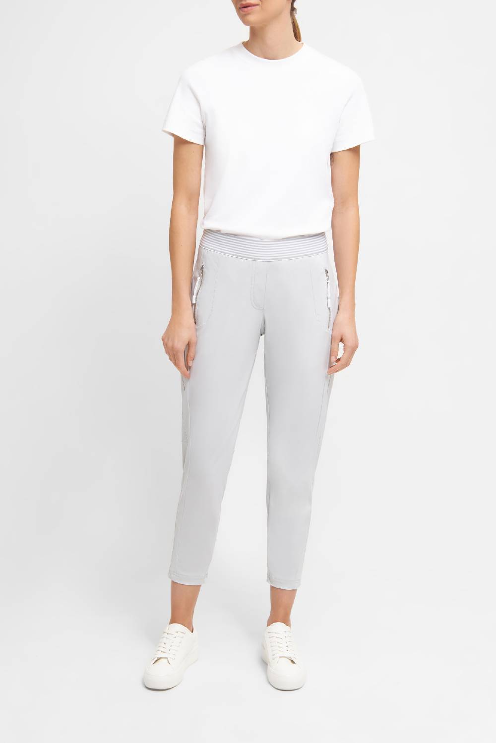 Raffaello Rossi Joggpant Relaxed verkürzt -7/8 Mid Waist schwarz: NATINA RIBBON Neuheiten