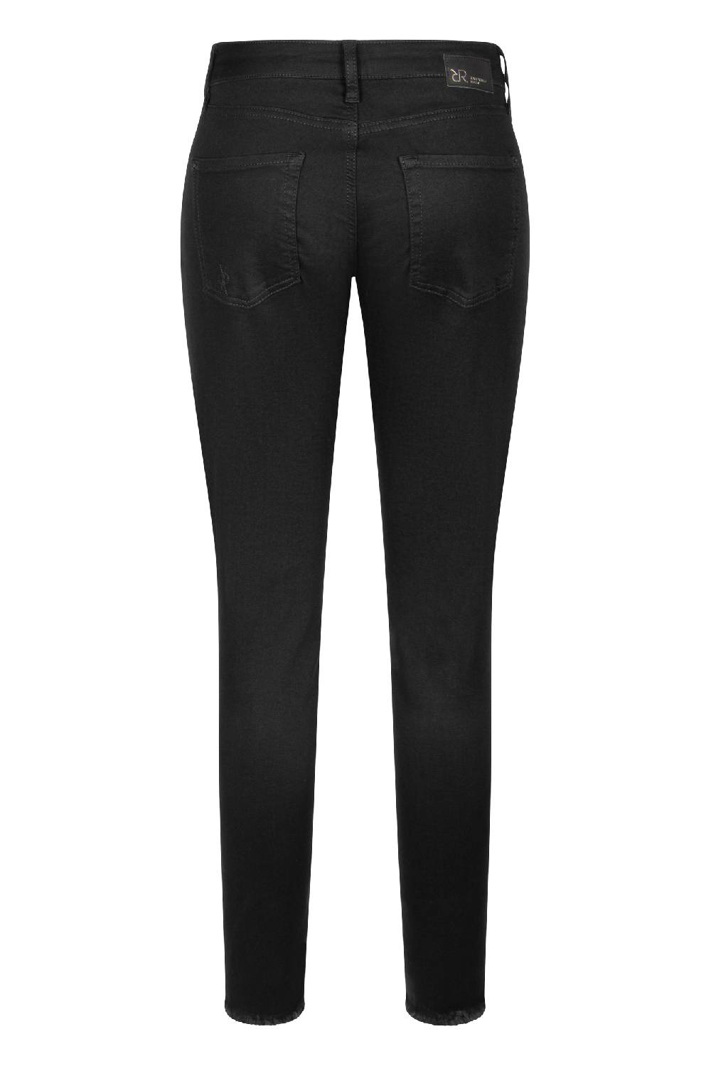 Raffaello Rossi 5-Pocket Slim verkürzt -7/8 Mid Waist schwarz: JANE Riesige Ersparnisse