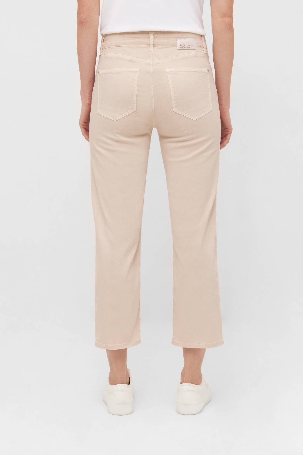 Raffaello Rossi 5-Pocket Straight verkürzt -6/8 Mid Waist beige: LEYLE 6/8 Tiefpreis