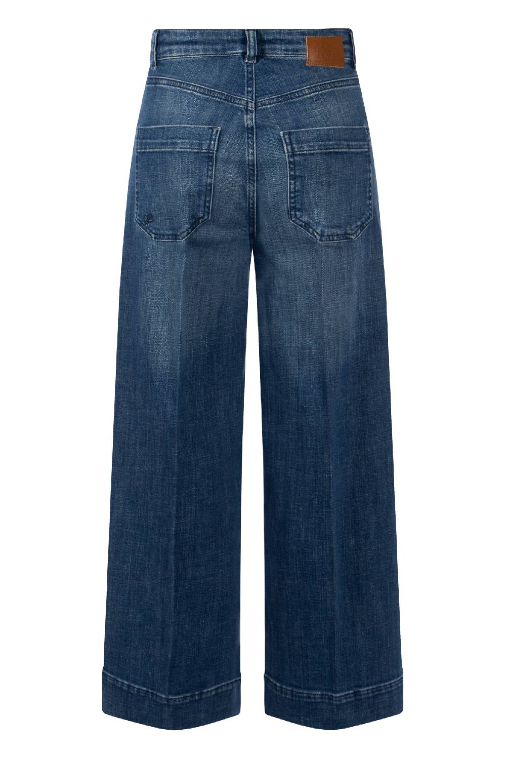 Raffaello Rossi 5-Pocket Wide Leg verkürzt -6/8 High Waist blau: MIRU 6/8 Super Sparpreis