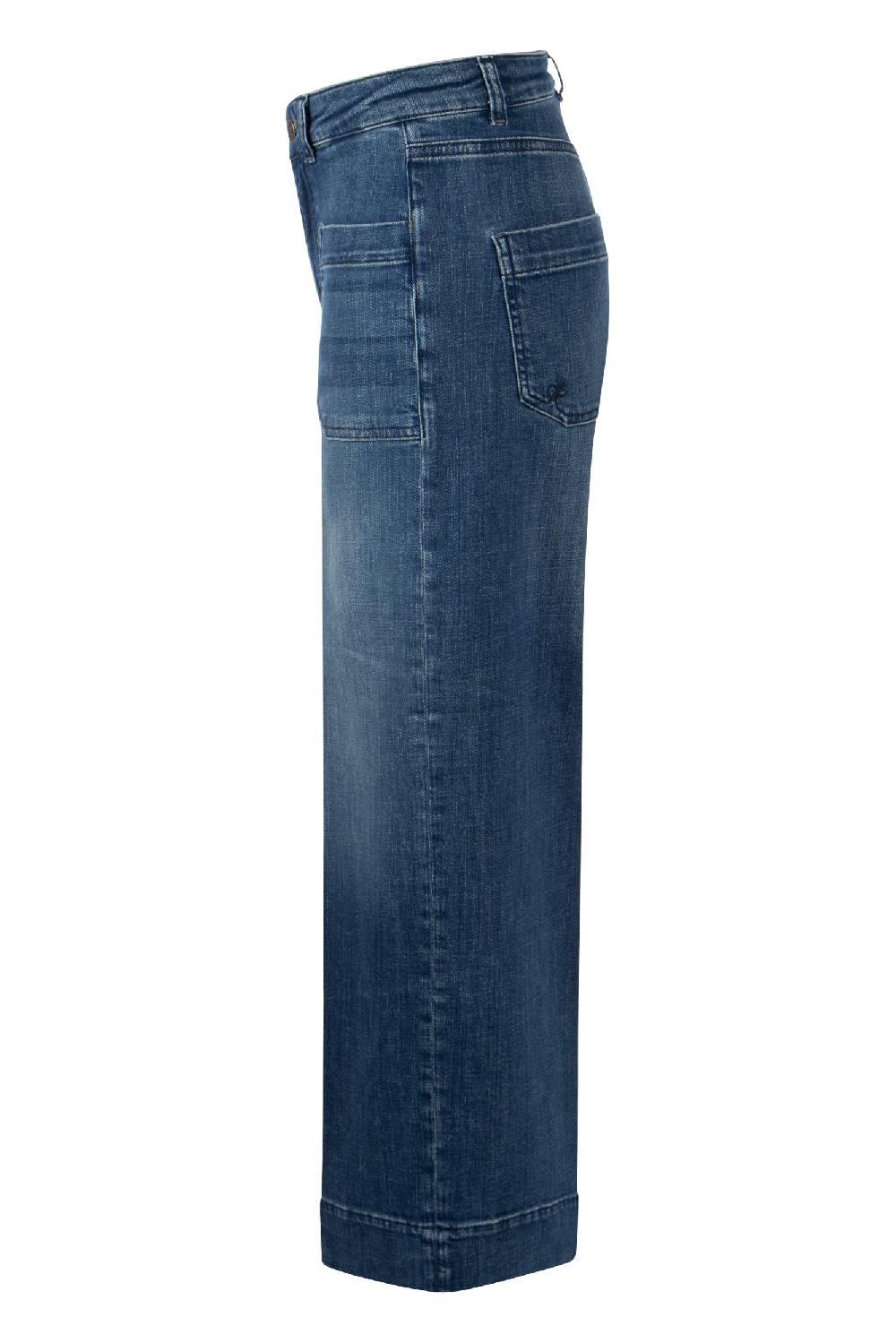 Raffaello Rossi 5-Pocket Wide Leg verkürzt -6/8 High Waist blau: MIRU 6/8 Super Sparpreis