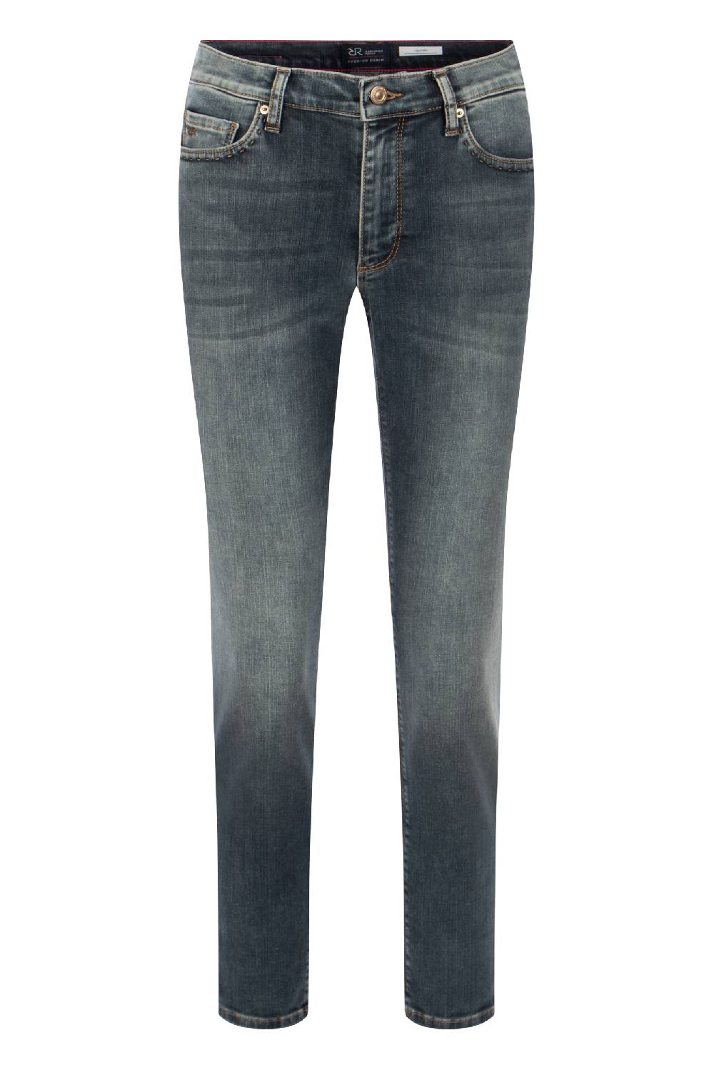 Raffaello Rossi 5-Pocket Slim lang Low Waist grau: SUZY JETZT KAUFEN