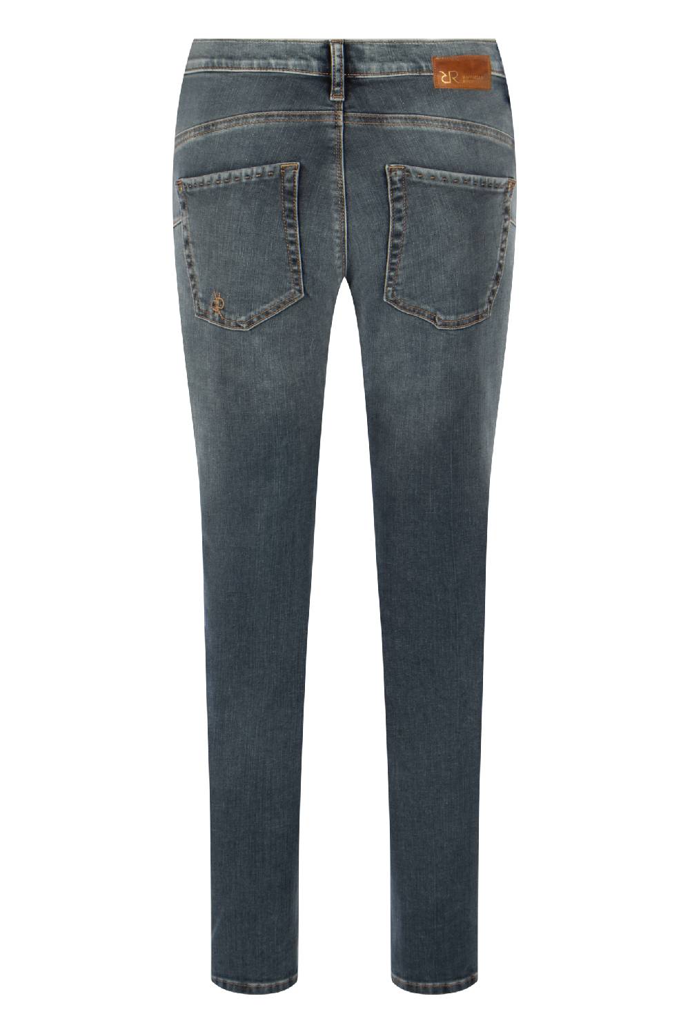 Raffaello Rossi 5-Pocket Slim lang Low Waist grau: SUZY JETZT KAUFEN