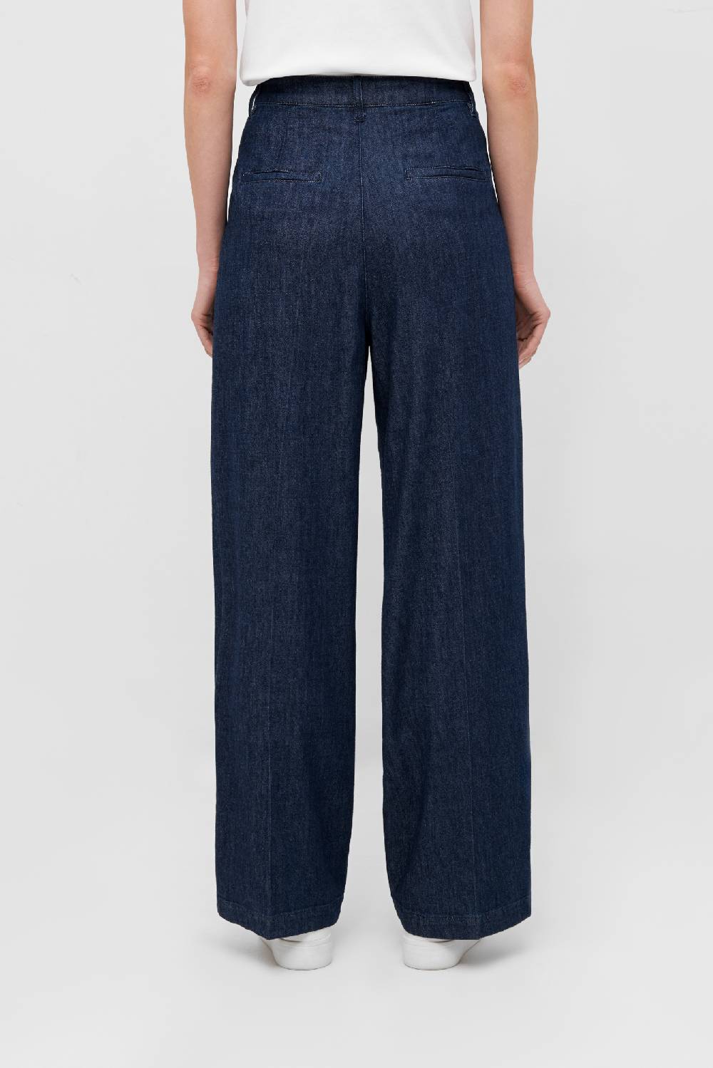 Raffaello Rossi 5-Pocket Wide Leg lang High Waist blau: TARA Letzte 2 Tage