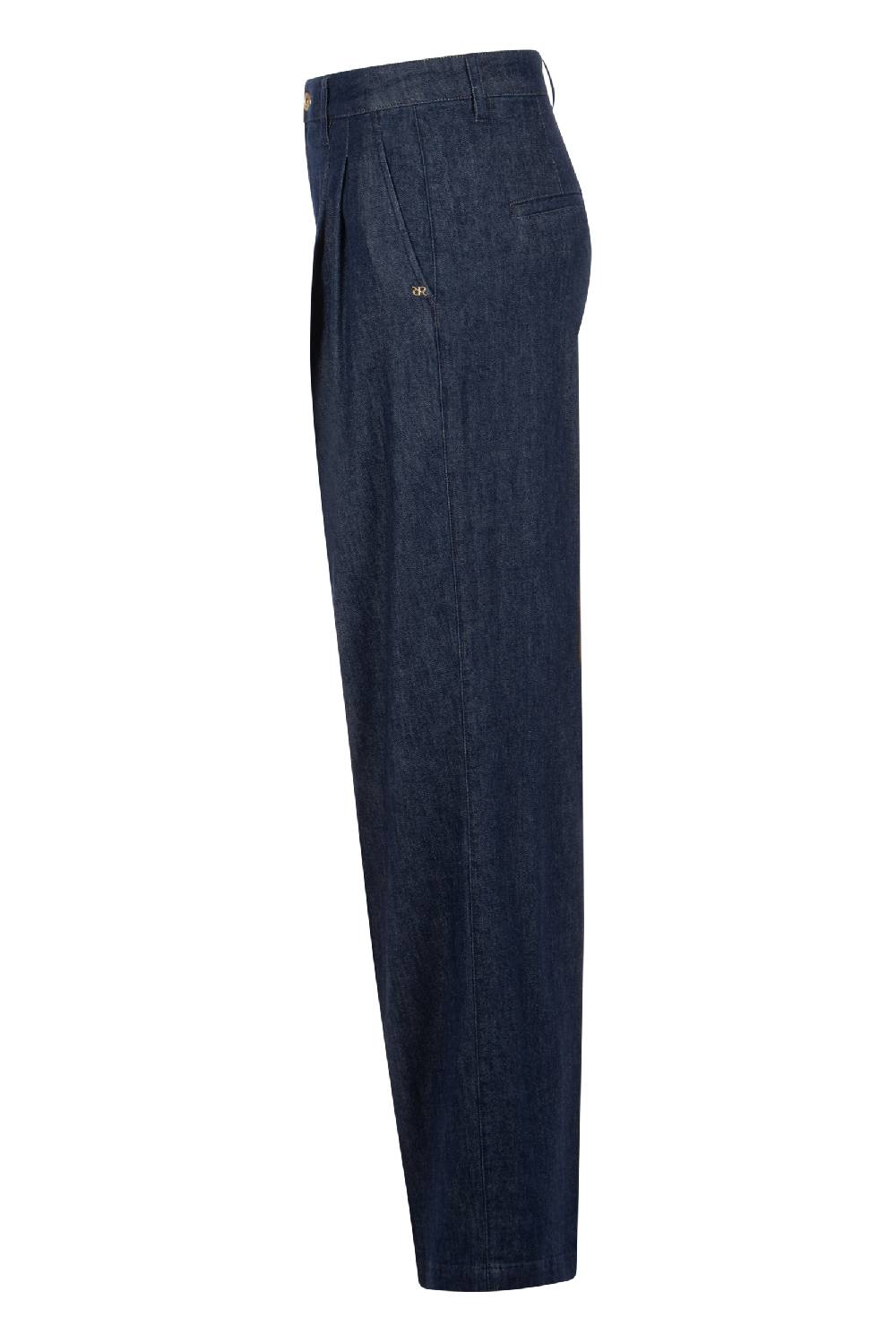 Raffaello Rossi 5-Pocket Wide Leg lang High Waist blau: TARA Letzte 2 Tage