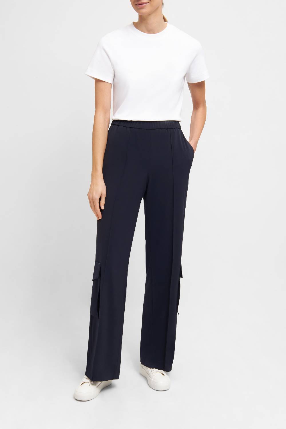 Raffaello Rossi Cargo Wide Leg lang High Waist schwarz: ALMA Bis zu 65% Rabatt