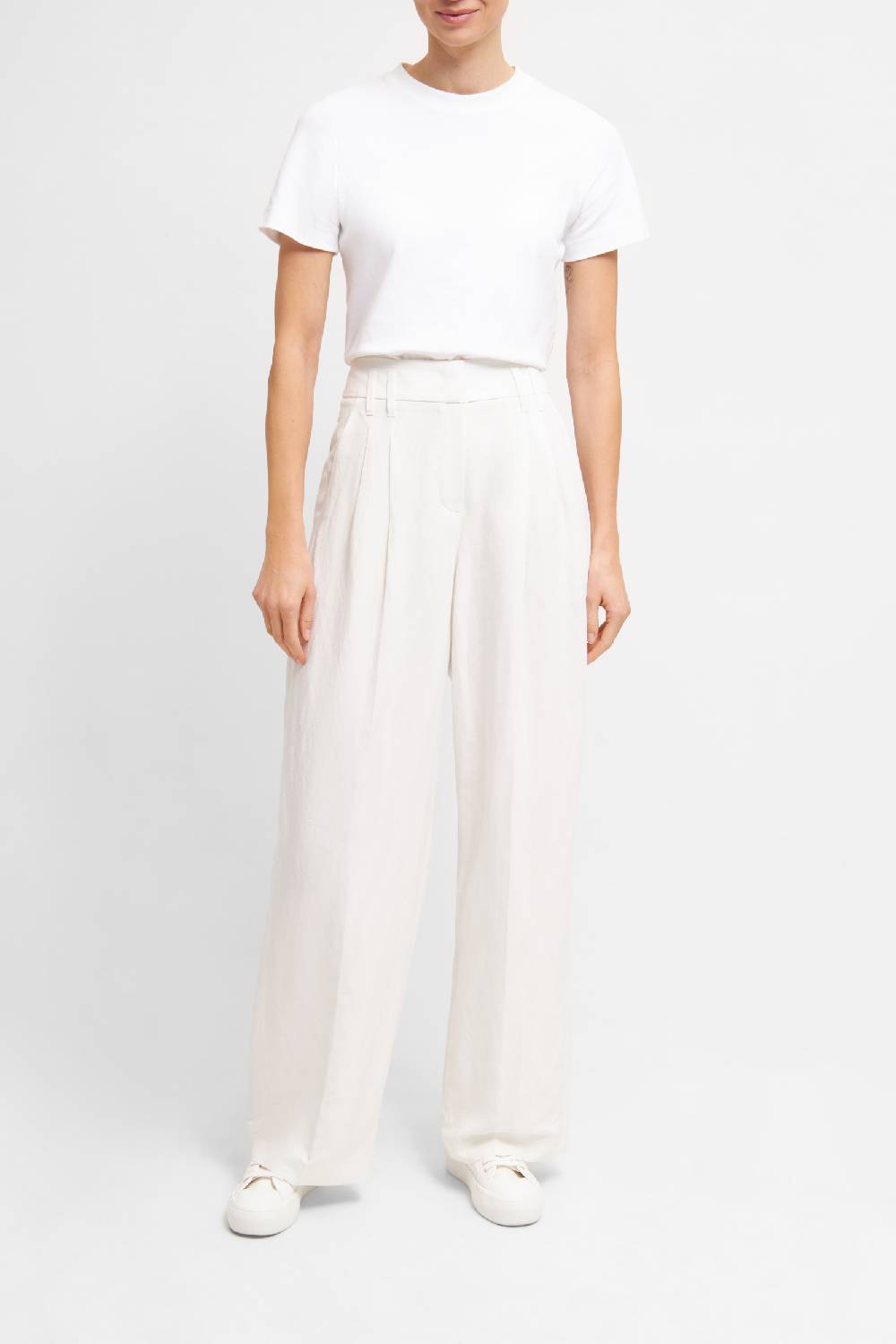 Raffaello Rossi Marlenehose Wide Leg lang High Waist beige: MAYLA Sonderangebot der Fabrik