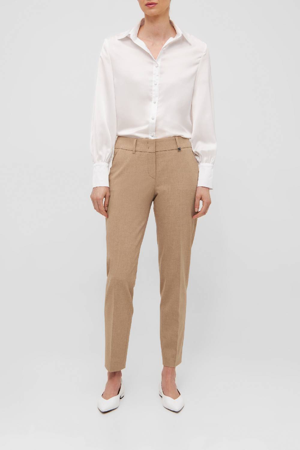 Raffaello Rossi Chino Slim lang Mid Waist schwarz: DORA O 50% Rabatt mit kostenlosem Versand