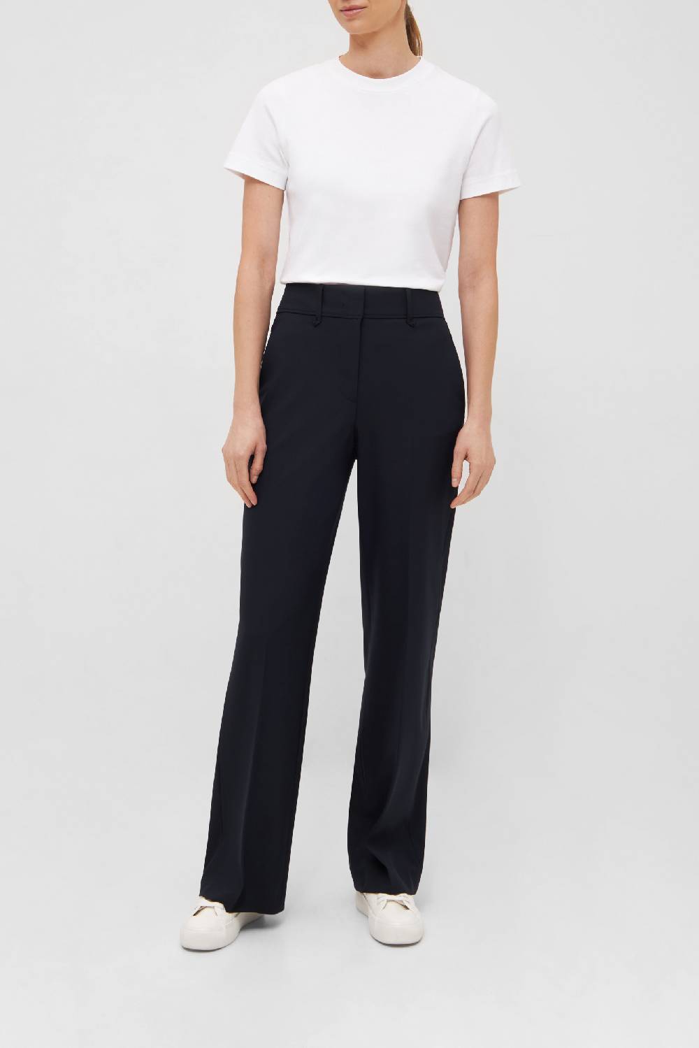 Raffaello Rossi Chino Wide Leg lang High Waist schwarz: GABINA Kostenloser Versand international