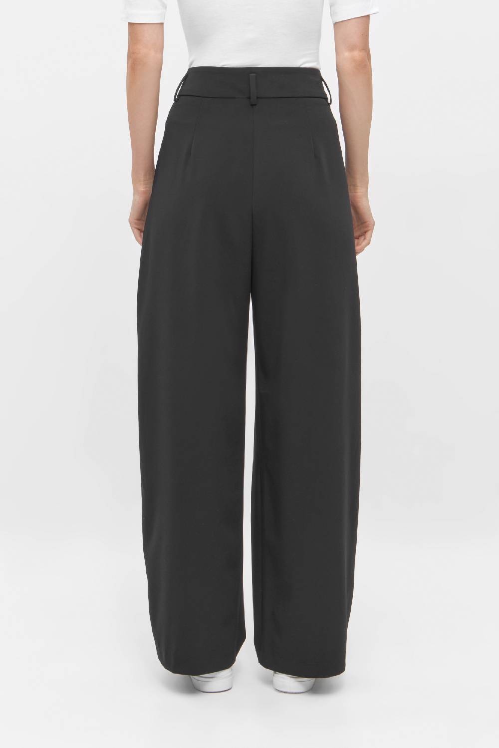 Raffaello Rossi Bundfaltenhose Wide Leg lang High Waist schwarz: MAYLA zollfrei