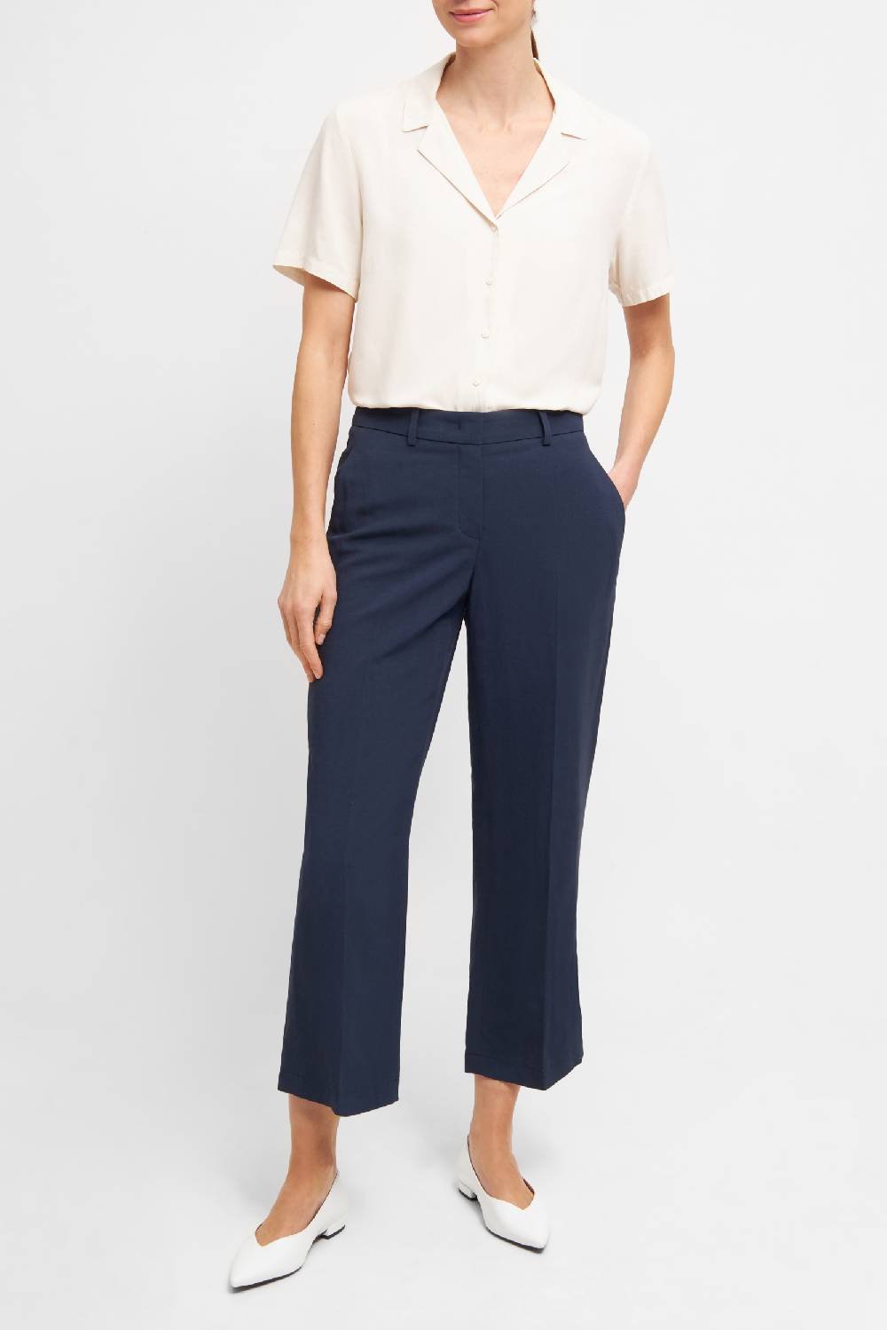 Raffaello Rossi Marlenehose Straight verkürzt -7/8 Mid Waist schwarz: OLESSA 7/8 Rabatte dieses Monats