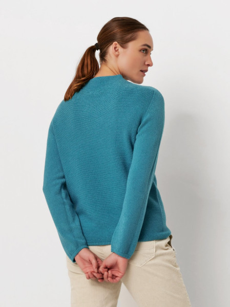 TONI Fashion Style »Helene« petrol Feinstrick-Pulli mit Turtleneck Fabrikpreis