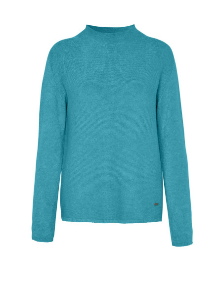 TONI Fashion Style »Helene« petrol Feinstrick-Pulli mit Turtleneck Fabrikpreis