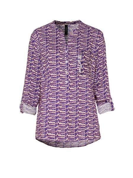 TONI Fashion Style »Bella« multicolour purple Gemusterte Schlupfbluse Flash Sale