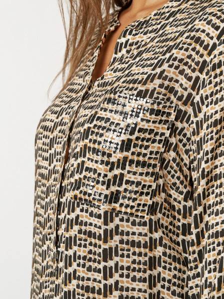 TONI Fashion Style »Bella« multicolour camel Gemusterte Schlupfbluse Begrenztes Angebot