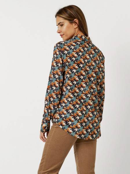 TONI Fashion Style »Bianca« multicolour petrol Bluse mit Hahnentritt Online Shopping