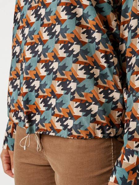 TONI Fashion Style »Bianca« multicolour petrol Bluse mit Hahnentritt Online Shopping