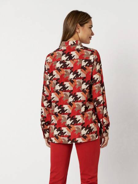 TONI Fashion Style »Celina« multicolour red Bluse mit Hahnentritt Exklusivangebot