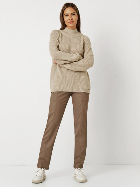 TONI Fashion Style »Insa« sand Strickpulli mit Stehkragen Saisonschlussverkauf