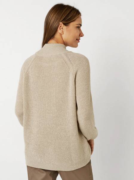 TONI Fashion Style »Insa« sand Strickpulli mit Stehkragen Saisonschlussverkauf