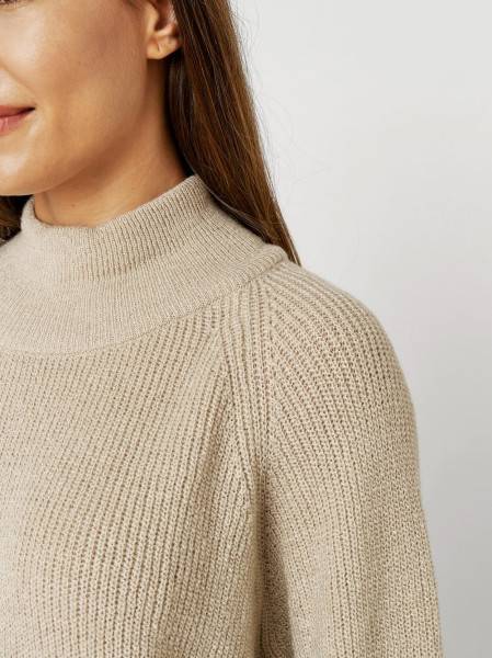 TONI Fashion Style »Insa« sand Strickpulli mit Stehkragen Saisonschlussverkauf