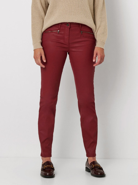 TONI Fashion Style »Perfect Shape« dark red Skinny-Fit im Lederlook Vatertagsangebot