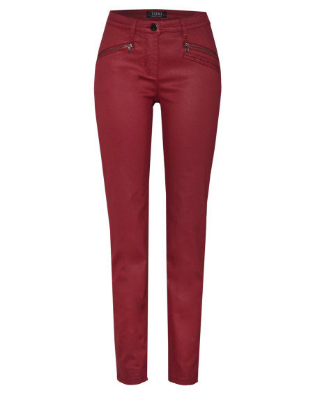 TONI Fashion Style »Perfect Shape« dark red Skinny-Fit im Lederlook Vatertagsangebot