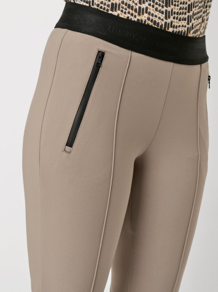 TONI Fashion Style »Jenny« taupe Schmale Businesshose mit Gummizug Valentinstagsangebot