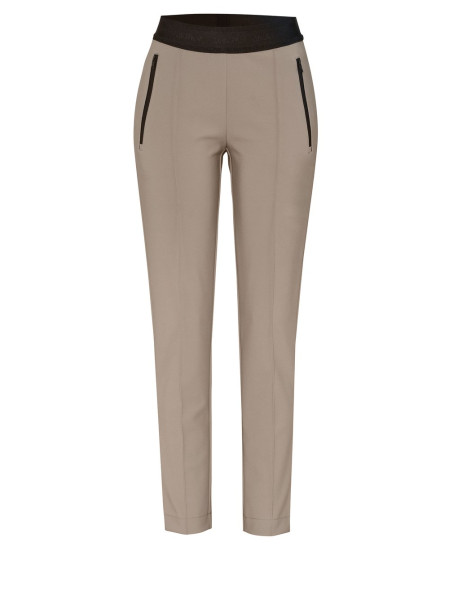 TONI Fashion Style »Jenny« taupe Schmale Businesshose mit Gummizug Valentinstagsangebot