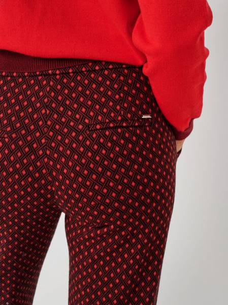 TONI Fashion Style »Jenny« red Gemusterte Wide Leg Zeitlich begrenztes Angebot