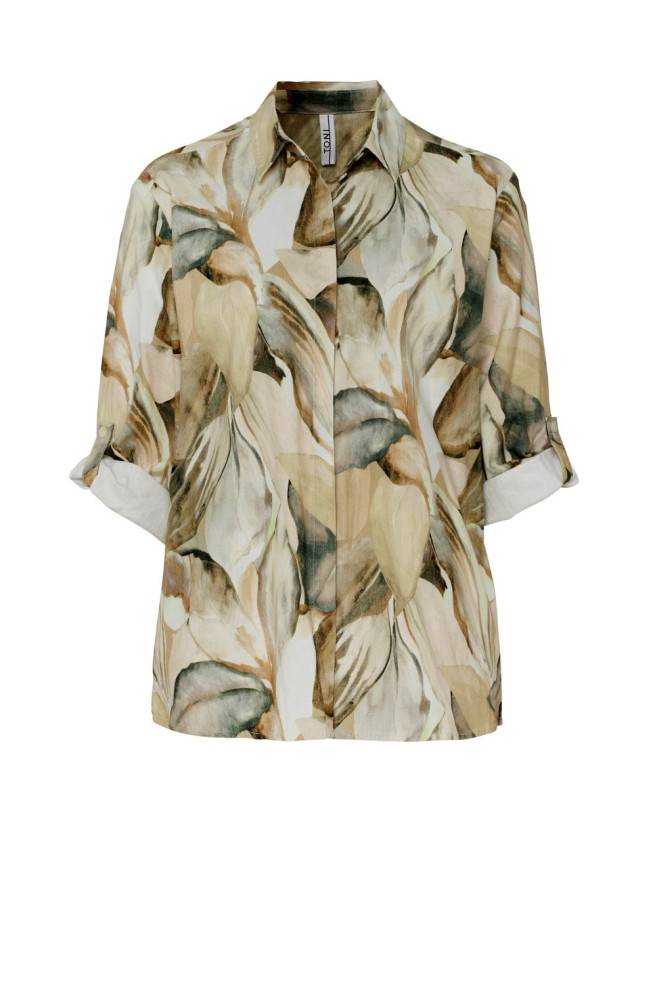 TONI Fashion Style »Clay« multicolour beige Leinenhemd mit Naturdruck Saisonale Angebote